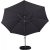 Leeds justerbar parasol 350 cm - Sort