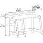 Country skrivebord 120 x 60 cm - Eg
