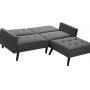 Eddy sovesofa med fodskammel - Gr
