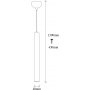 Tempo loftslampe 2071 - Slv
