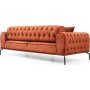 Siesta Capitone 3-personers sofa - Orange