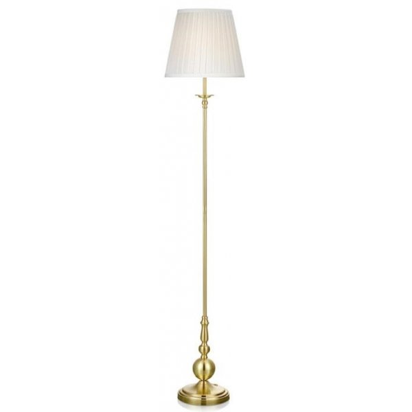 Imperia Gulvlampe - Messing/Hvid