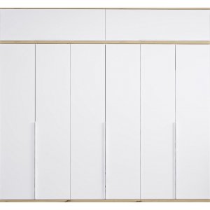 Lyn garderobe 270 x 52 x 250 cm - Hvid