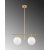 Rosenrd loftslampe 10765 - Guld/hvid