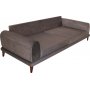 Nero 3-personers sofa - Mrkegr fljl
