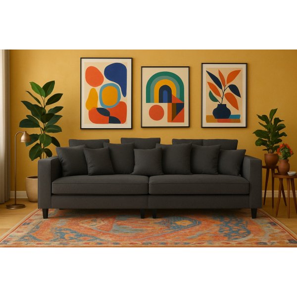 Brandy Lounge - 4-pers. Sofa XL (mrkegr)
