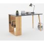 Sally skrivebord 120x60 cm - Antracit/eg