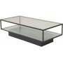 Agns sofabord - Sort / glas