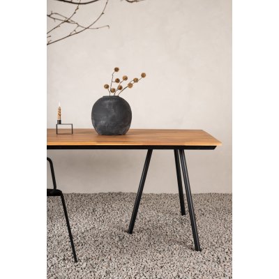 Chan spisebord 200 x 100 cm - Sort/Natur