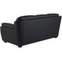 Palarmo 3-personers sofa - Sort eco-lder