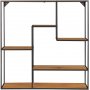 Hvid Vghylde - Sort/eg imitation - 85x85x18