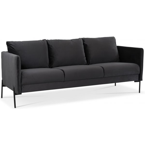 Kingsley 3-pers sofa - Antracit fljl