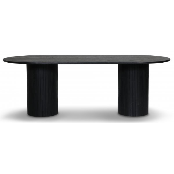 Nova spisebord 215 cm - Sortbejdset ask