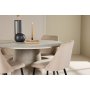 Spisebord Lanzo med 4 Natstole - Beige/sort + 3.00 x Mbelfdder