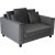 Brandy Lounge lnestol 1,5-personers sofa - Mrkegr (fljl) + Mbelplejest til tekstiler