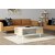 Selina sofabord 90 x 60 cm - Hvid/safir