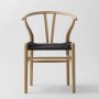 Wishbone stol - Sort / Rebsde