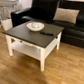 Kundebillede Alexandra sofabord 80x80 cm - Hvid / Grå Vintage