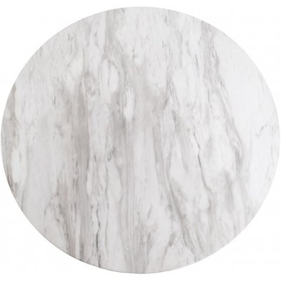 Bolzano Sofabord 70 x 70 cm - Imiteret marmor/sort