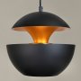Solar loftslampe - Sort