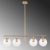 Rosenrd loftslampe 10785 - Guld