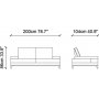 Sonya 2-personers sofa - Creme