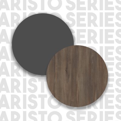 Aristo sofabord 90 x 60 cm - Brun/antracit