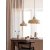 Wells loftslampe - Beige/guld - 43 cm