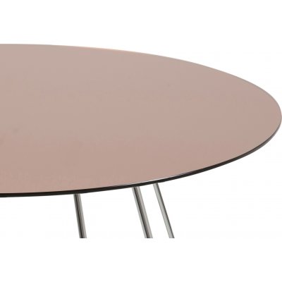 Casia sofabord 80 cm - Bronze/krom