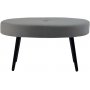 Candy oval fodskammel 90 cm - Gr/sort