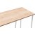 Lissa skrivebord 120 x 50 cm - Safir eg/hvid