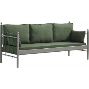 Lalas 3-personers udendrs sofa - Brun/grn