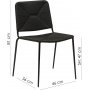 Stilet spisestuestol - Beige/sort