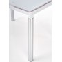 Aldona spisebord 96-142 cm - Hvid/krom