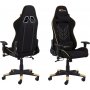 Alpha gaming stol - Sort/guld