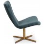 Spekerd designer lnestol - Petrol (Fljl) / Messing