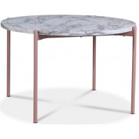 Aspö spisebord Ø120cm - Lys marmor / pink Aspö spisebord Ø120cm - Lys marmor / pink