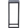 Accent piedestal 27 - Gr marmor / sort base