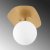 Brndloftslampe 11671 - Guld/hvid