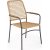 Cadeira spisestuestol 457 - Rattan/sort