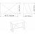 Anemon skrivebord 120x75 cm - Hvid