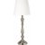 Therese bordlampe - Offwhite/antik slv - 51 cm