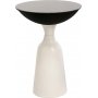 Kalk sidebord 56 cm - Hvid/sort