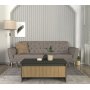 Digt sofabord 90 x 60 cm - Antracit/valnd