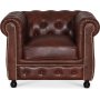 Chesterfield Old England lnestol - antikbehandlet lder