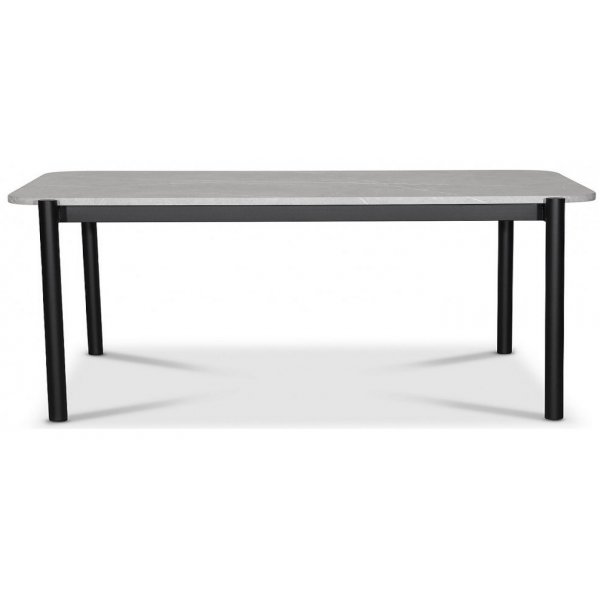 Wayne Spisebord 180x90 cm - Lysegr marmor (Foliering)