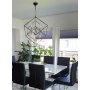 Cubes loftslampe - Sort/krom