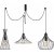 Mezo loftlampe N-1291 - Sort