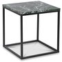Accent sofabord 50 - Grn marmor / Sort