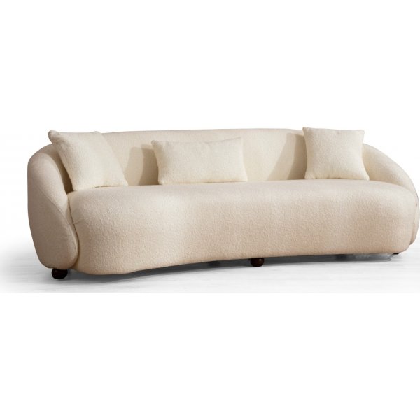 Napoli 3-personers sofa - Cremehvid